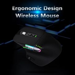 2 Pcs 5.0 2.4Ghz Wireless Rechargeable Ergonomic Mouse