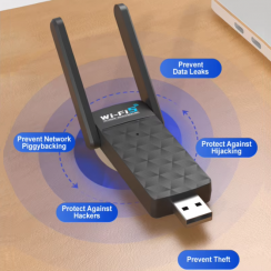 8 Pcs 1300Mbps WiFi Network Card WiFi5 Adapter USB 3.0 Dual Band WiFi Dongle With Antennas